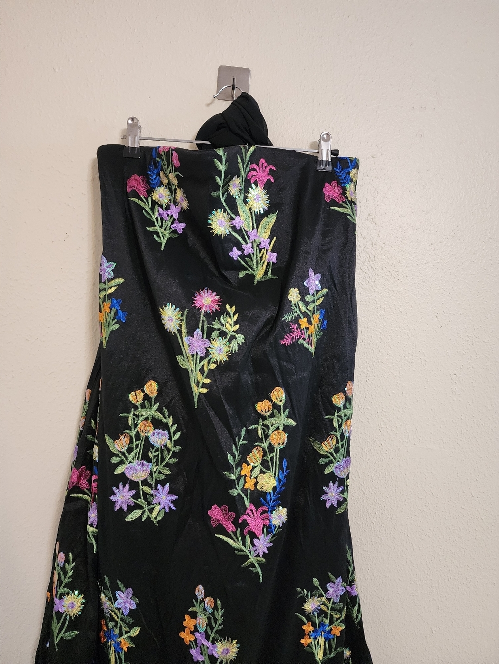 Show Me Your MuMu Riley Maxi Ethereal Sequins Black Dress M Wedding Party Formal - Picture 7 of 10